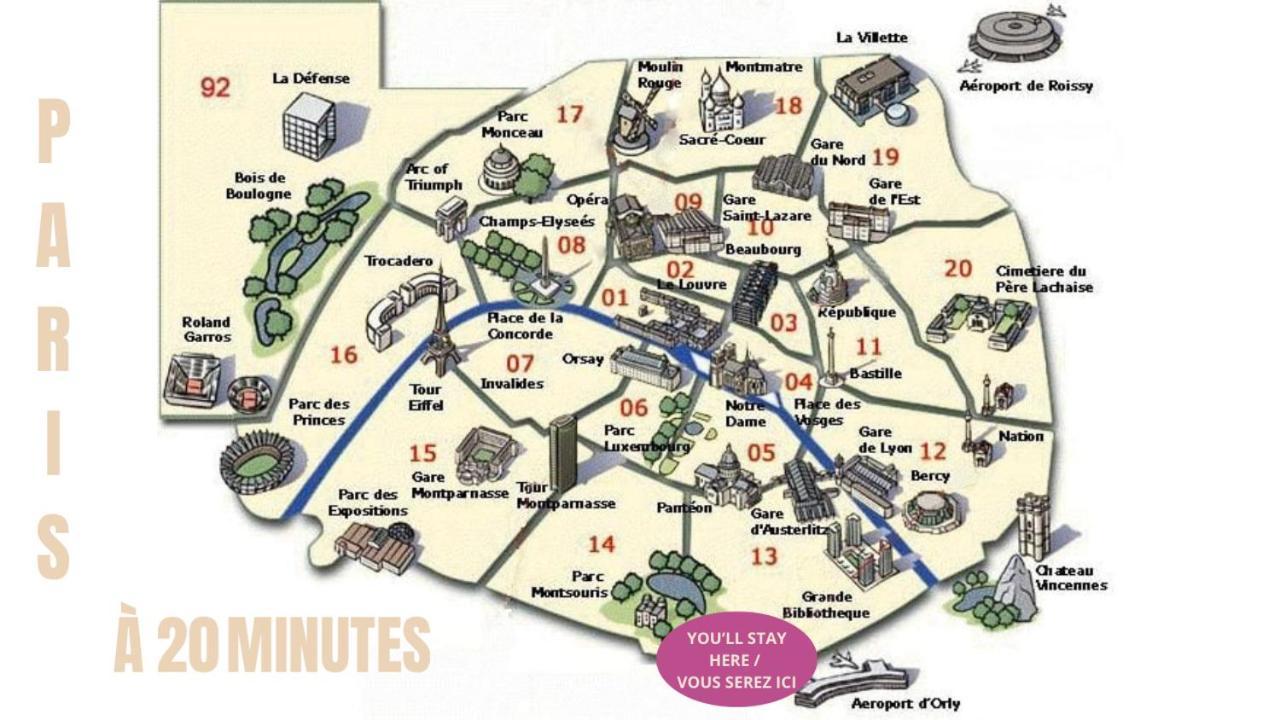 Appartement Cosy Au Calme A 20 Min De Paris Villejuif Luaran gambar